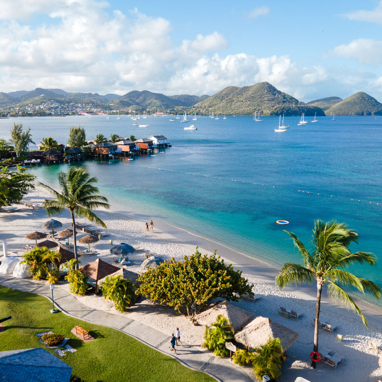 Sandals Grande St. Lucia Drone Aerial