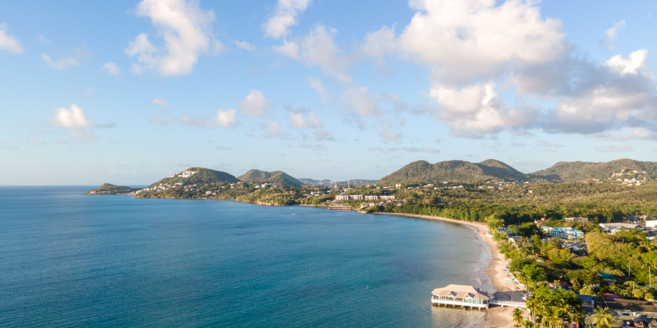 Sandals Halcyon Beach Drone Aerial